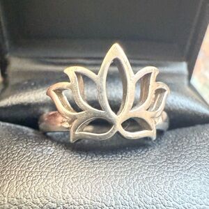 Elegant S925 Silver Lotus Ring